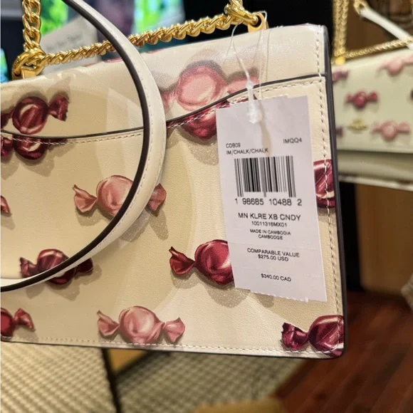 Coach Ivory Candy Print Shoulder Bag - Picture 5 of 10